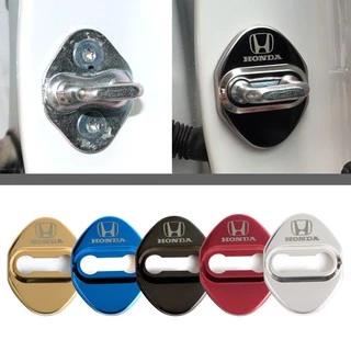 4 Pcs Honda Tampa Da Fechadura Porta Do Carro De Titânio Inoxidável Para A Cidade Fit Civic CRV Accord BRV Jazz Acessórios