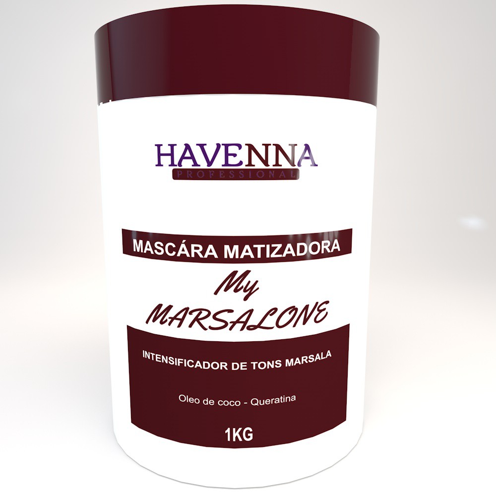 Mascara Matizadora Para Cabelos Marsala Marsalone 1kg