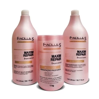Kit Facilles Shampoo+condicionador 1,5ml+mascara De 1kg