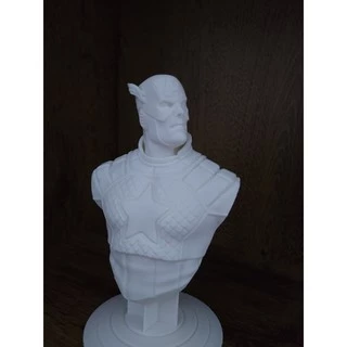 Modelo do Busto Capitão América - Colecionável Feito em impressão 3D