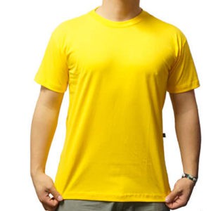 Camiseta Masculina Básica Gola Careca-Malha 100% Poliéster Fiado