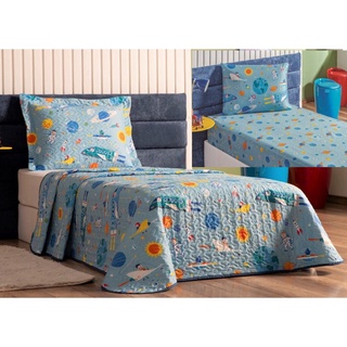 Kit Cobre Leito Lhama Infantil Colcha Para Cama Solteiro Menina Micropercal  200 Fios - RViotto Enxovais