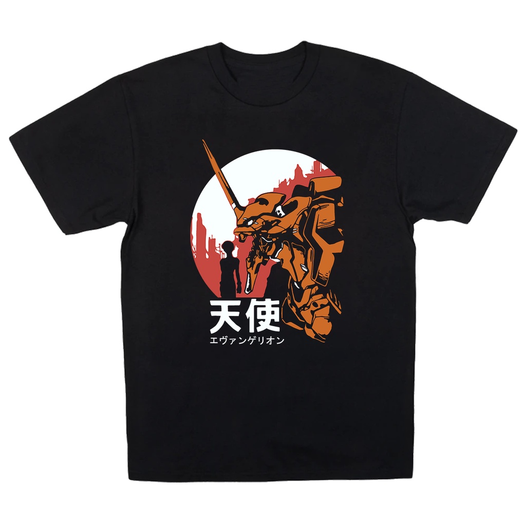 Camiseta Unissex Algodão T-shirt Anime Neon Genesis Evangelion