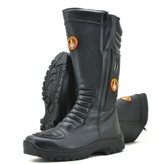 Bota Bombeiro Civil Samu Resgate Couro Certificado Ca 40183