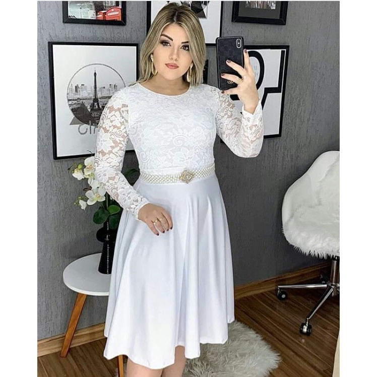 Vestidos para casamento evangelico best sale no civil