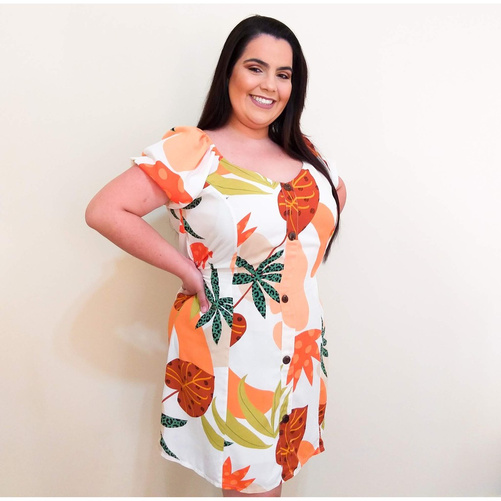 Vestido plus size store jovem