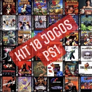 Kit 10 Jogos para PS1 - Desbloqueado