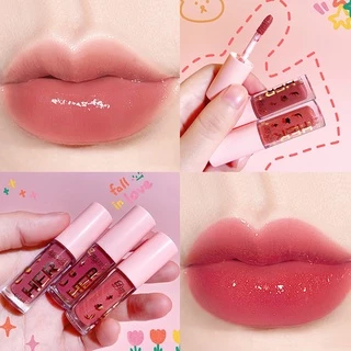 Brilho Labial De Vidro Gelatinoso Estudantil/Polimento Espelhado De Água Hidratante Líquido em Oferta na Shopee
