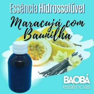 Essência Premium Maracujá com Baunilha - HIDROSSOLÚVEL - 100ml