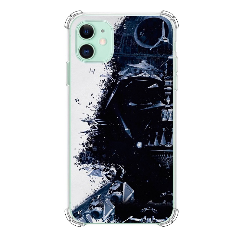 Custodia IPhone 11 Pro Max Star Wars – Design Rebel Rainbow Sparkle Drip, Protezione Robusta - 4