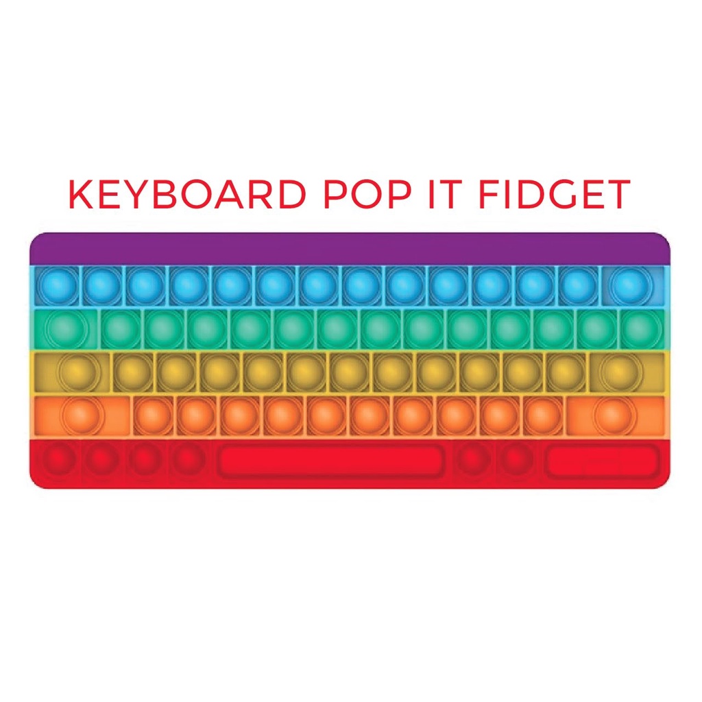 Pop It Teclado Fidget Toy Alívio De Ansiedade Colorido | Shopee Brasil