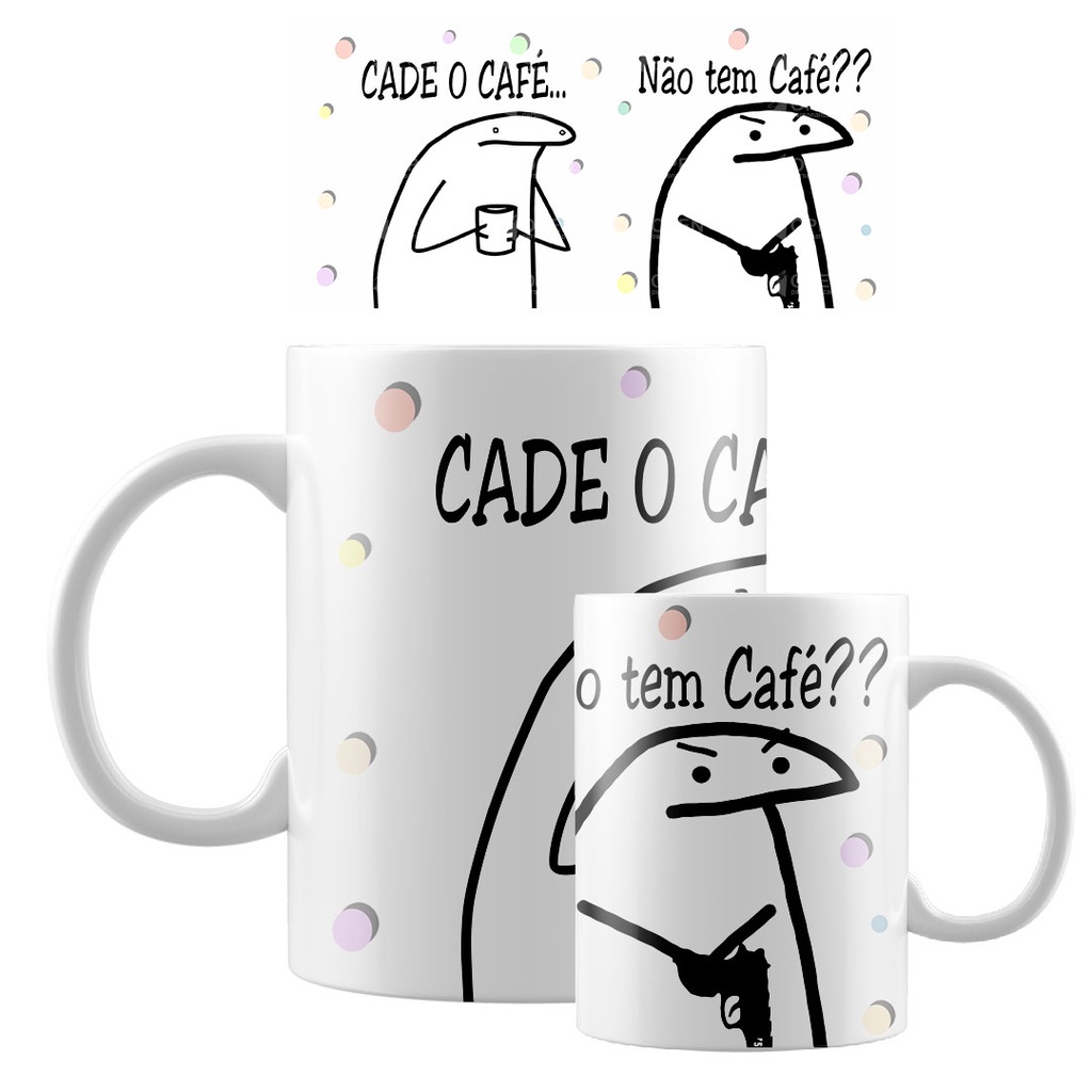 Caneca Não tem café ?! - Flork meme