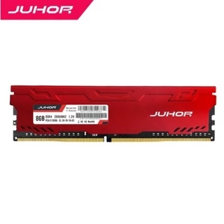Memória RAM Juhor 8GB 3000MHz DDR4 DIMM c/ Dissipador de Calor, Gamer, Vinho, Desktop, PC