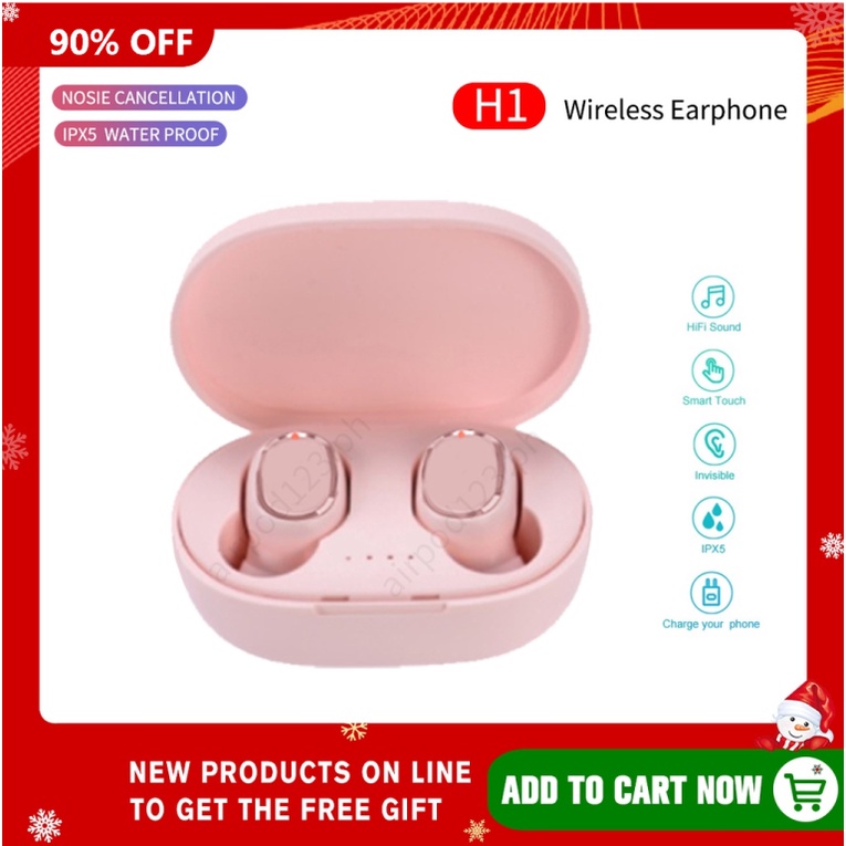 HQAi H1 TWS Fones De Ouvido Bluetooth inPods Sem Fio Esportivos Para Todos Os Telefones