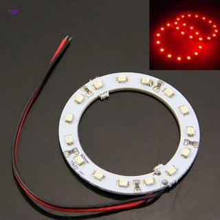 Top 2x 12 60mm 15 Led 3528 Chip Carro Olhos Do Anjo Vermelho Luz Anel