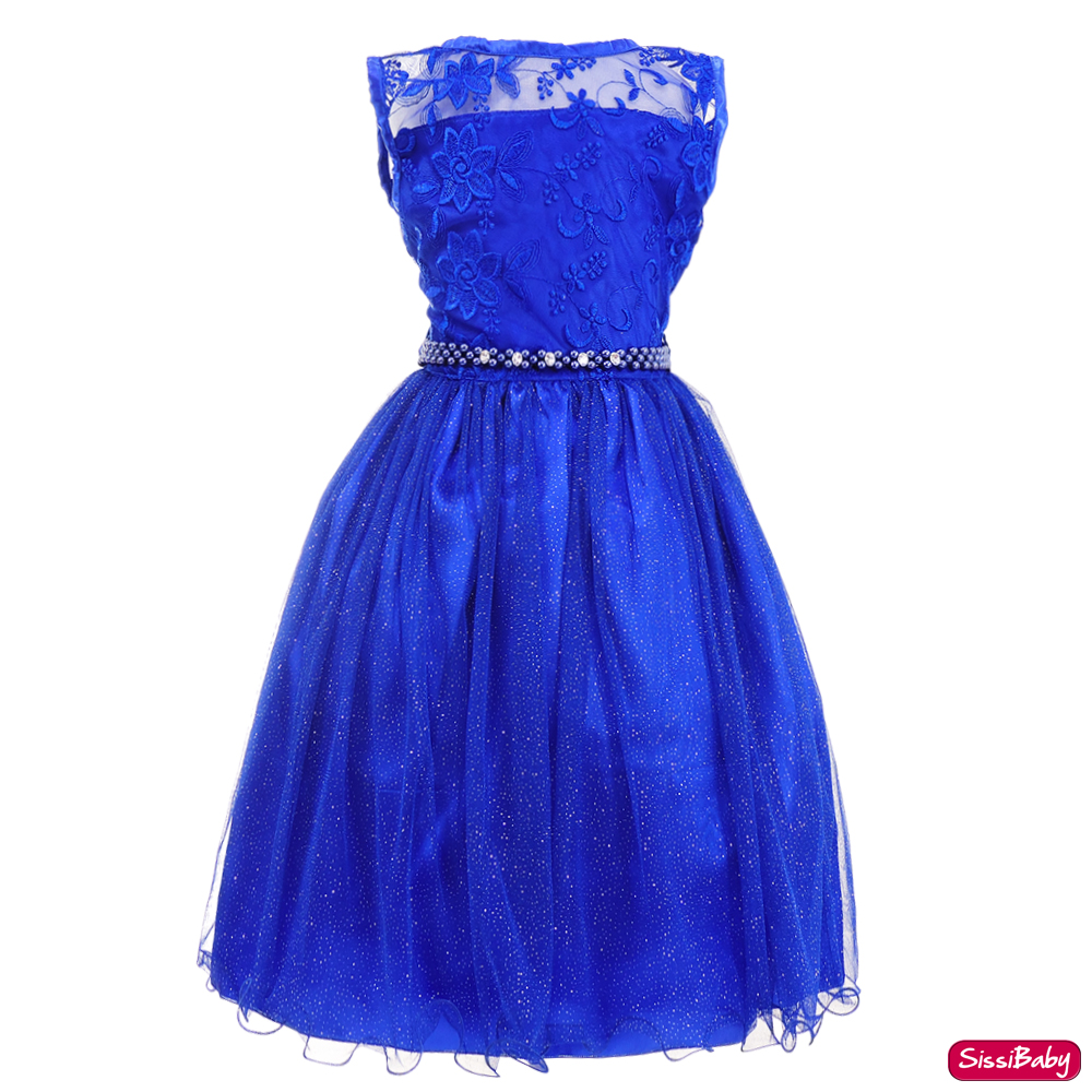 Vestido azul formatura store infantil