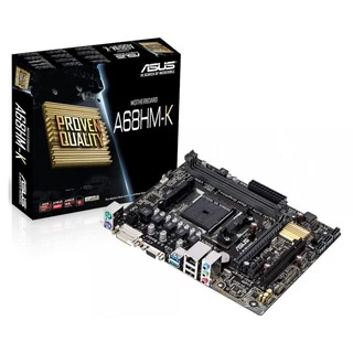 Placa-Mãe Asus Modelo A68HM-K FM2+ motherboard Socketed com qualidade comprovada , áudio de alta clareza e a nova BIOS UEFI no chipset A68H