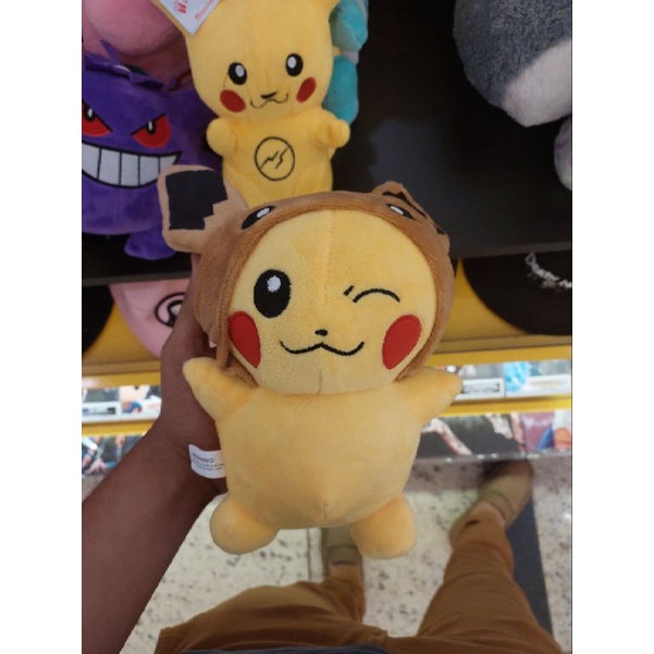 Pelúcia Pikachu Cosplay Pelúcia Eevee Pokémon Vira Pikachu