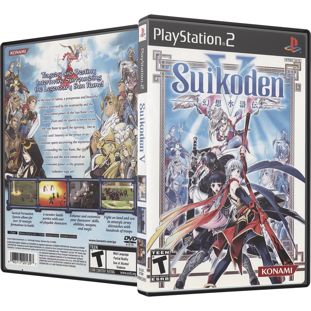 Suikoden 5 Sur PlayStation 2 – PS2 – Version PAL FR – Complet – Bon état