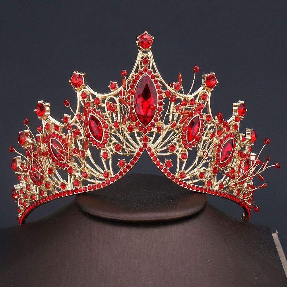 NKLE17 Tiara Barroca De Cristal Mitzvah Elegante Faixa De Cabelo