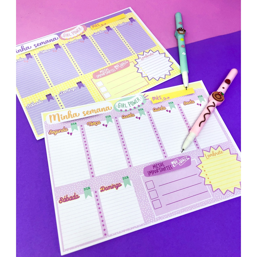 Bloco Planner semanal | Shopee Brasil