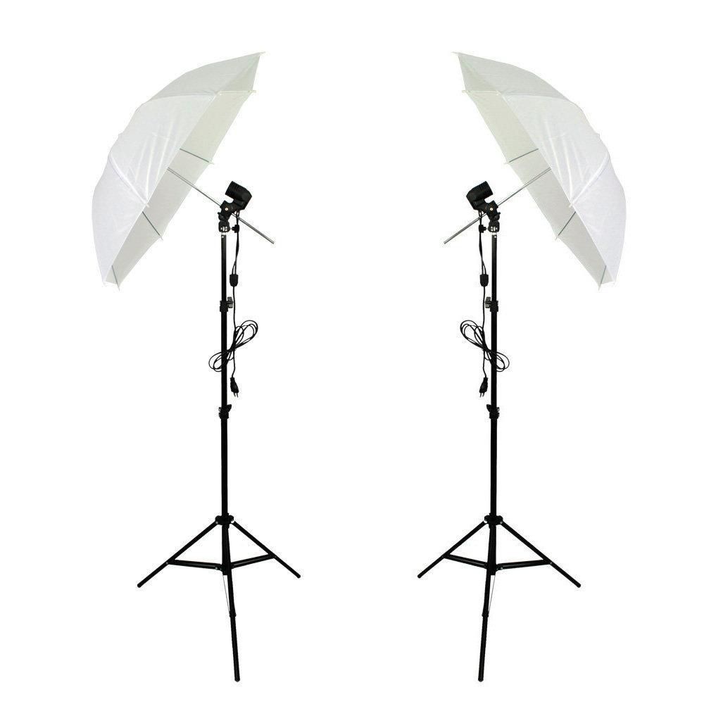 Kit Estúdio Fotográfico para Luz Contínua Soquete Duplo