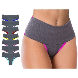Kit 5 Calcinhas Cós fitness Cós Alta Calsinha confortável Pós operatório - Paloma
