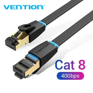 Venção CAT8 Cabo De Rede De Alta Velocidade 40Gbps 2000MHz Internet SFTP Ethernet Plano RJ45 Para Modem Roteador