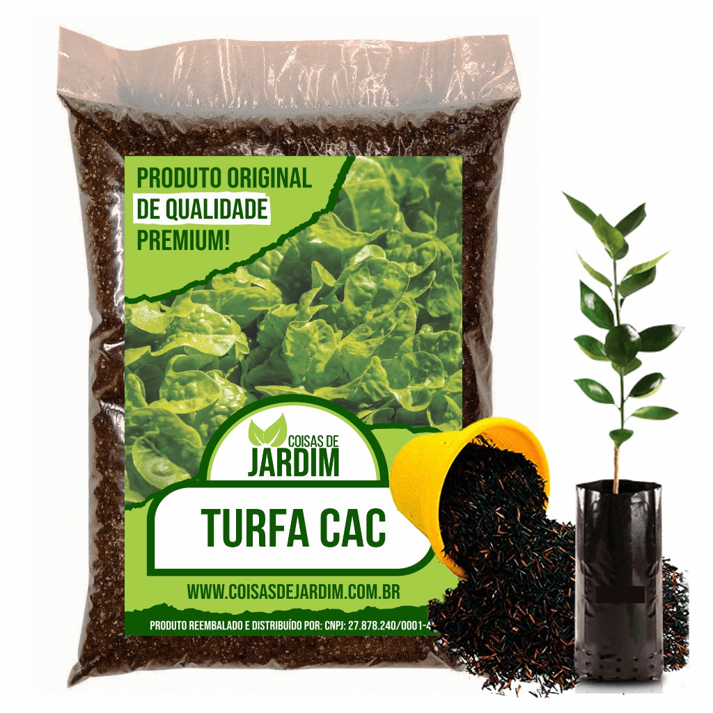 2 Litros Turfa Com Casca De Arroz Carbonizada