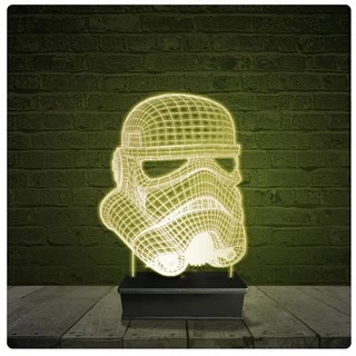 Led Luminária Acrílico Abajur - Star Wars