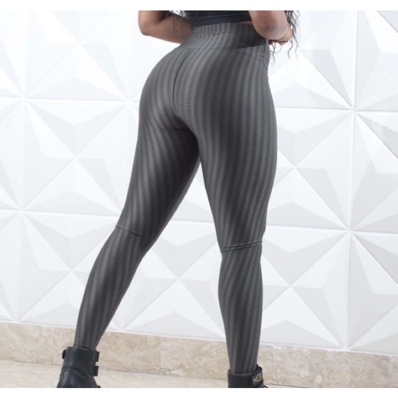 Calça Fitness Legging 3d Cirrê Academia leg moda academia fitnes em  Promoção na Americanas