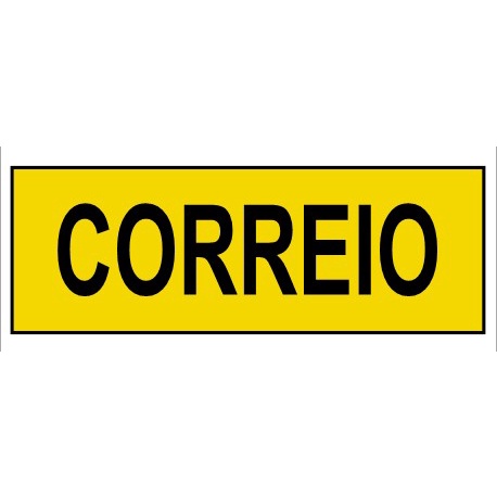 Placa De Sinalização Correio 20x7