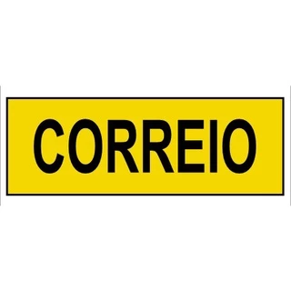 Placa De Sinalização Correio 20x7