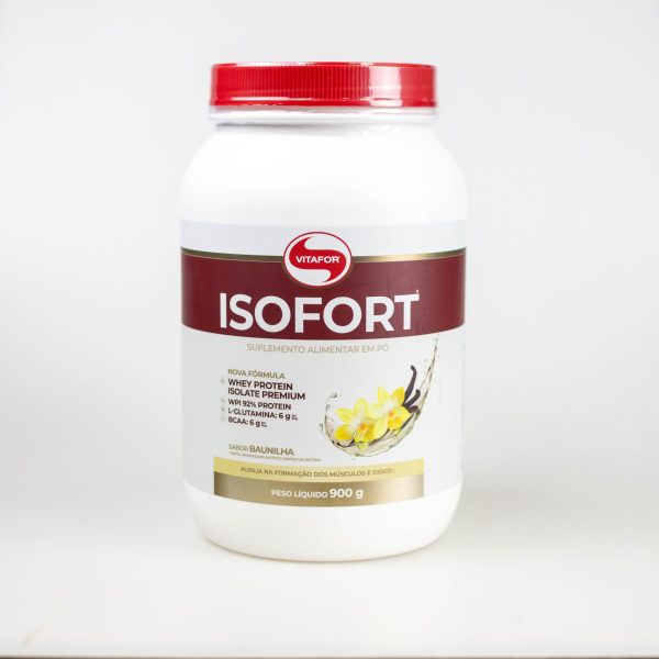 Isofort Whey Protein Isolado Pote 900gr Baunilha – Vitafor