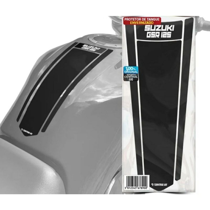 Adesivo preto tanque lateral suzuki intruder 125 a406