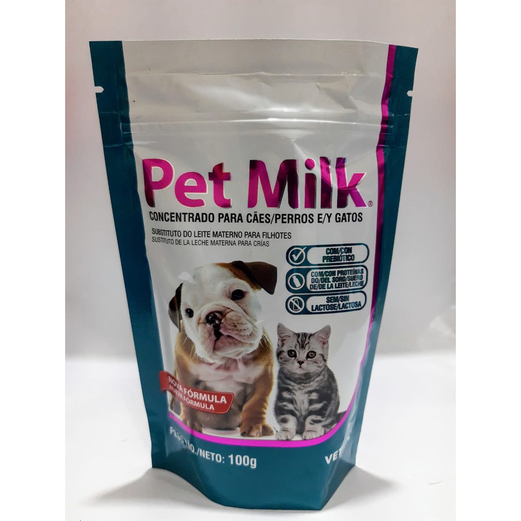 Leite para filhotes de cães e gatos Pet milk. | Shopee Brasil