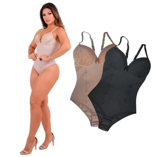 Cinta body Modeladora Feminina Redutora com bojo Empório Da Roupa