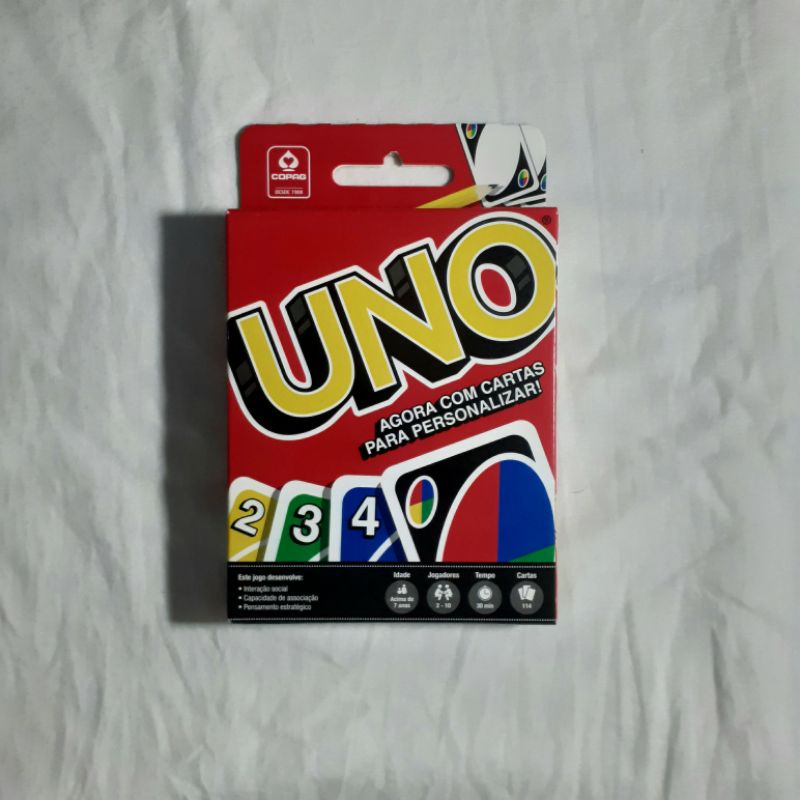 Jogo Uno Original da Copag 144 Cartas de 2 a 10 Jogadores - Mattel