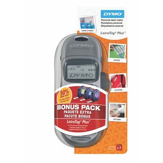Rotulador eletrônico DYMO LetraTag 100H - Combo c/3 fitas e suporte