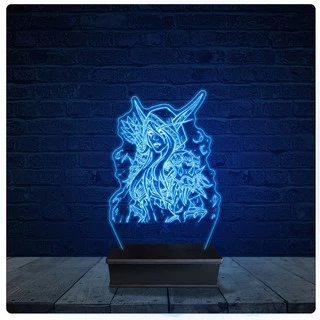 Luminária Led Acrilico Abajur - Soraka League Of Legends 10