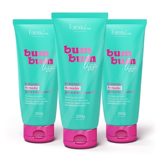 Combo 3 Bumbum Liss Hidratante Firmador Forever Liss 250g