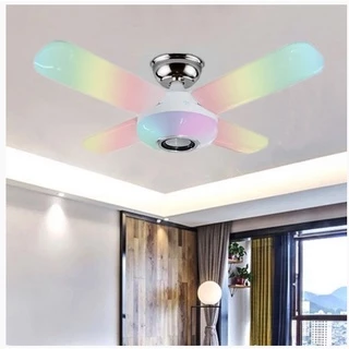 Lâmpada Inteligente de 4 Paletas com Luzes RGB de 13 Cores e Conectividade Bluetooth - 36W