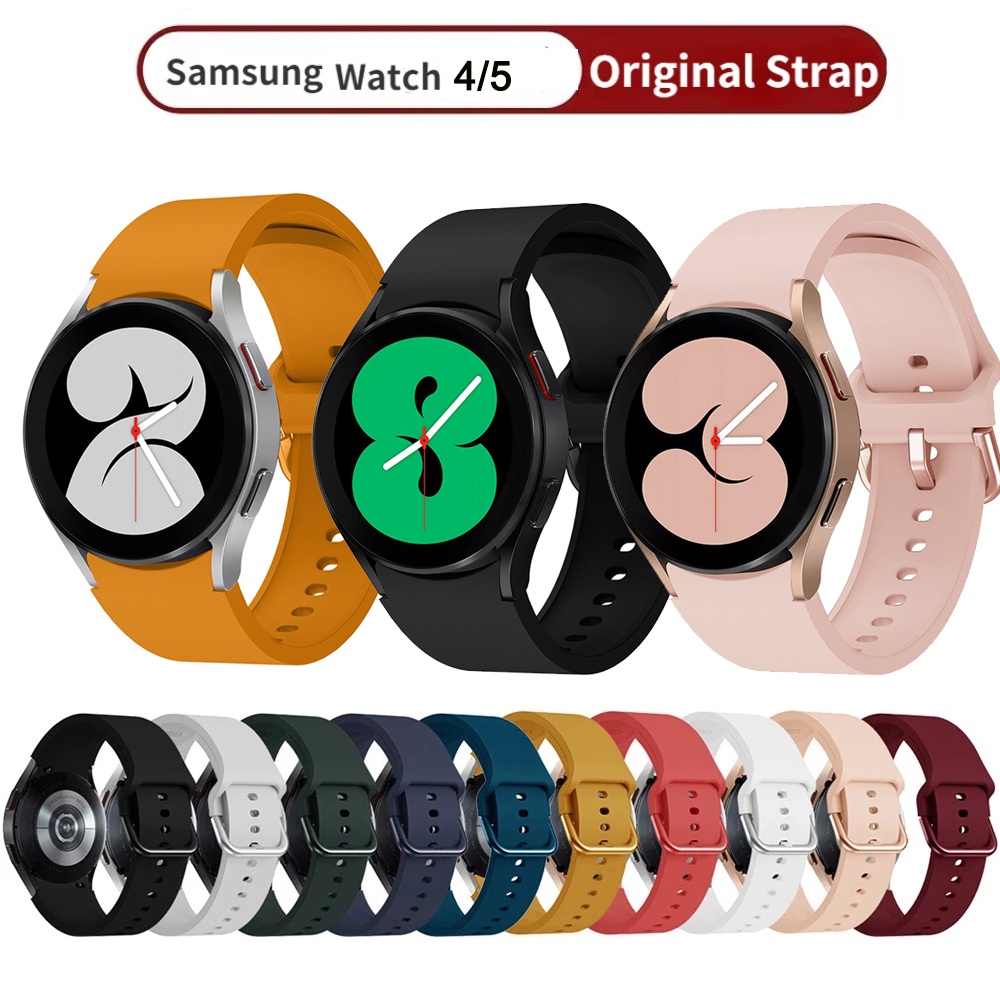 Pulseira De Silicone Para Samsung Galaxy Relógio Clássico 4 46mm 42mm Sports 4 40mm 42mm Galáxia 5 pro