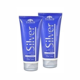 KIT MATIZADOR SHAMPOO + MASCARA SILVER 190G CADA- TOOLLON