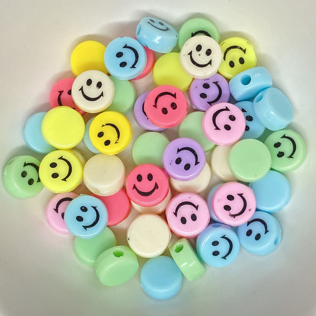 Miçanga Smile Candy Colors - Entremeio 12x5mm Com Furo Passante