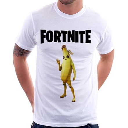 Blusa Fortnite Banana Skin Infantil Adulto Personalizada