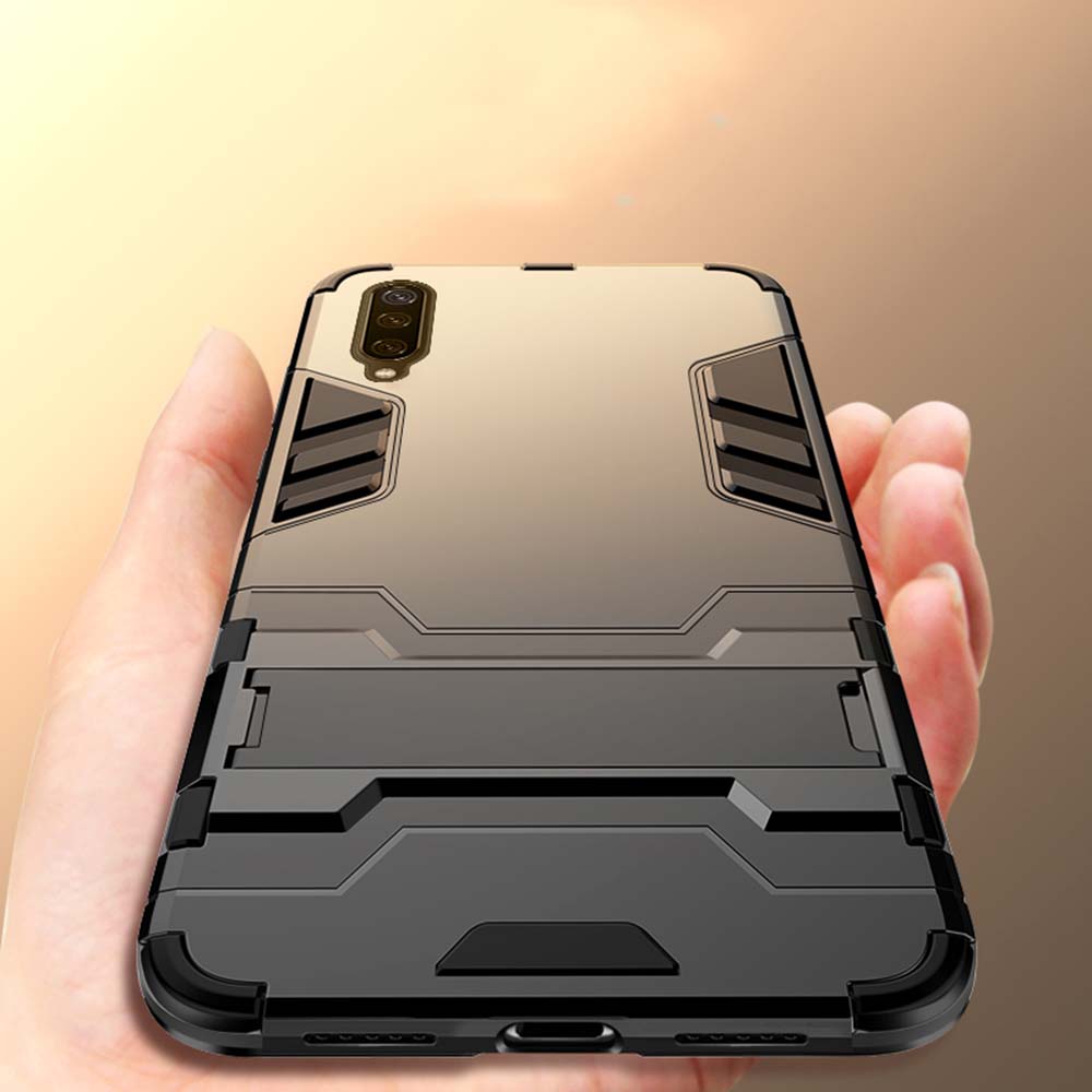 Samsung Galaxy A10S A20S A42 A51 A71 A52 A30S A50S Armadura À Prova De Choque Híbrida Resistente Suporte Invisível De Chute