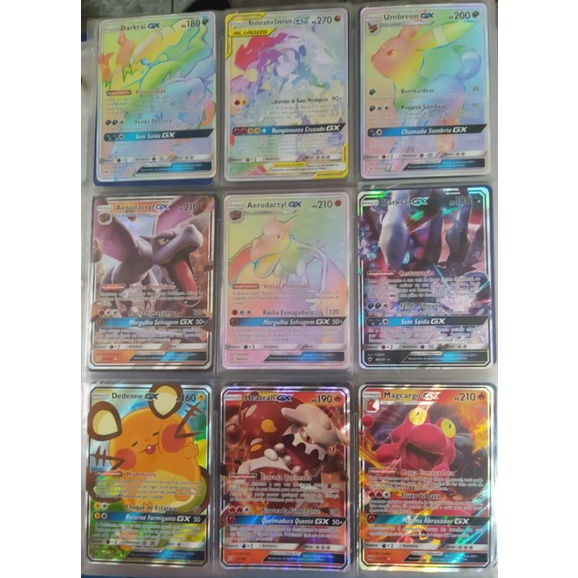 Cartas Pokémon Gold / Douradas Ultra Secretas Raras + Brinde