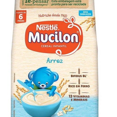 KIT 2 UNIDADES Cereal Infantil Mucilon Arroz 300g | Shopee Brasil