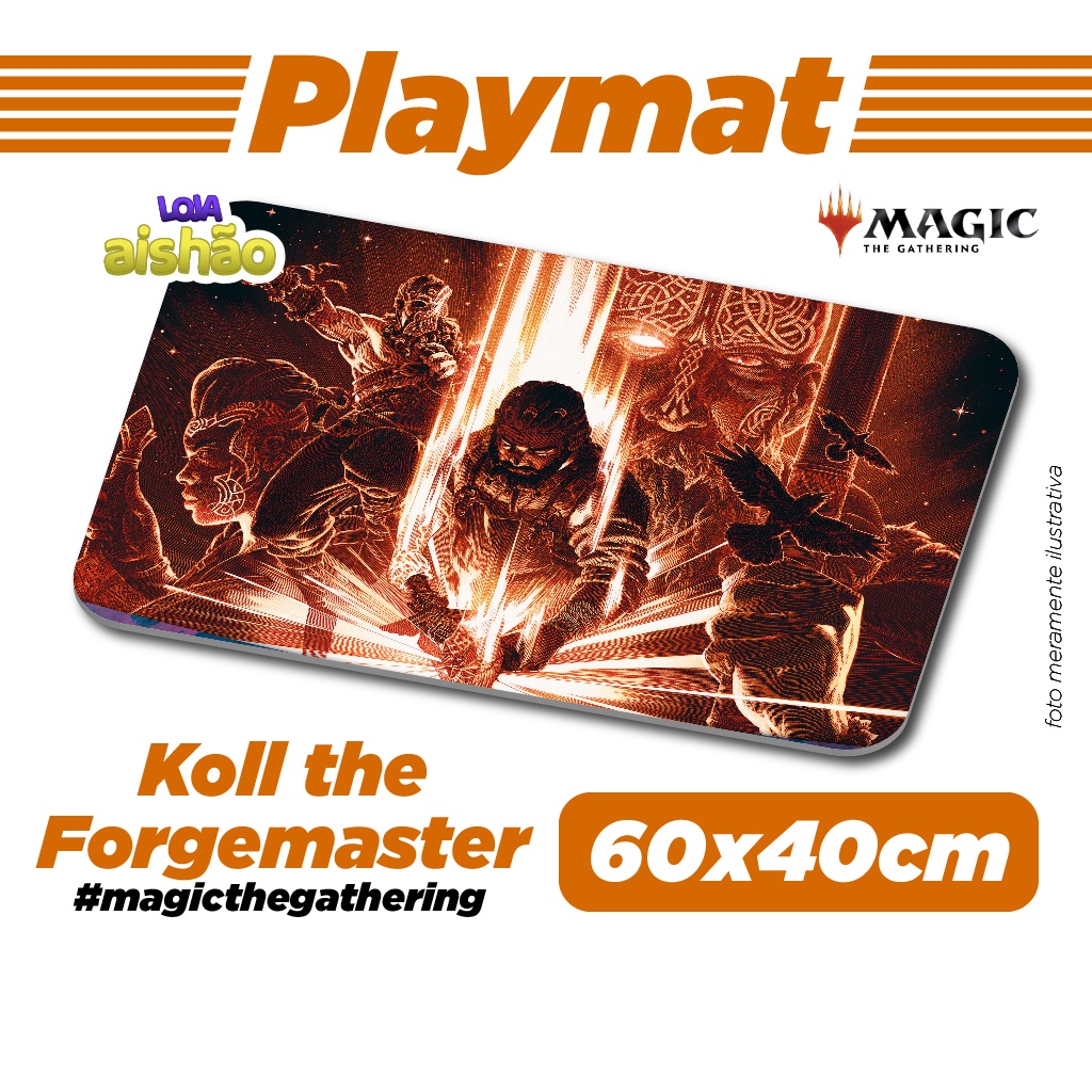Playmat Koll the Forgemaster - Magic the Gathering - 60x40cm | Shopee ...